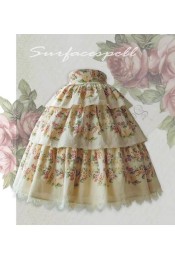 Surface Spell Blooming Roses Over A Porch High Waist Skirt(Leftovers)